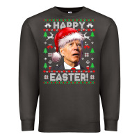 Smoke Santa Joe Biden Happy Easter Ugly Christmas Premium Sweatshirt - maiPhamDesign