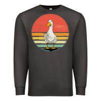 Smoke Retro Vintage Duck Premium Sweatshirt - maiPhamDesign