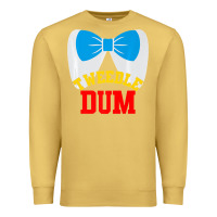 Antique Gold tweedle dee dum funny matching halloween costume for couples premium t Premium Sweatshirt - maiPhamDesign