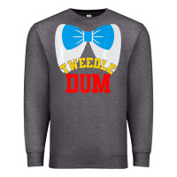Charcoal Heather tweedle dee dum funny matching halloween costume for couples premium t Premium Sweatshirt - maiPhamDesign