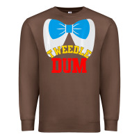Chestnut tweedle dee dum funny matching halloween costume for couples premium t Premium Sweatshirt - maiPhamDesign
