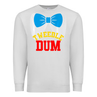 Dove Grey tweedle dee dum funny matching halloween costume for couples premium t Premium Sweatshirt - maiPhamDesign