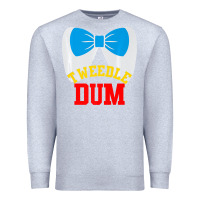 Heather Grey tweedle dee dum funny matching halloween costume for couples premium t Premium Sweatshirt - maiPhamDesign