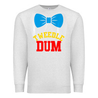 Oatmeal Heather tweedle dee dum funny matching halloween costume for couples premium t Premium Sweatshirt - maiPhamDesign