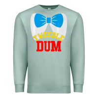 Seafoam tweedle dee dum funny matching halloween costume for couples premium t Premium Sweatshirt - maiPhamDesign