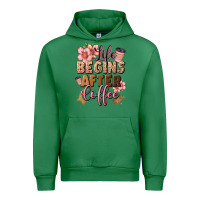 Emerald life begins after coffee Urban Hoodie - JahusDesignShop