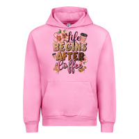 Fuchsia Pink life begins after coffee Urban Hoodie - JahusDesignShop