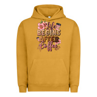 Pigment Peanut Butter life begins after coffee Urban Hoodie - JahusDesignShop