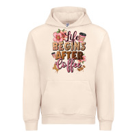 Sandshell life begins after coffee Urban Hoodie - JahusDesignShop