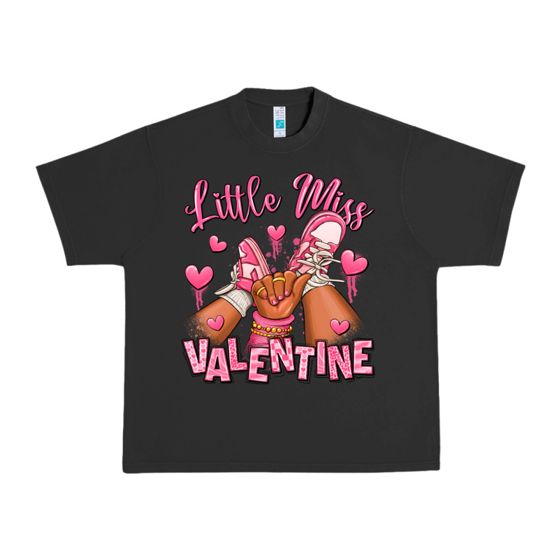 Little Miss Valentine Afro Kid Sneakers Urban Heavy Tee by RanaPortraitStore | Teevron