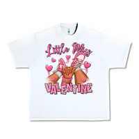 White Little miss Valentine afro kid sneakers Urban Heavy Tee - RanaPortraitStore