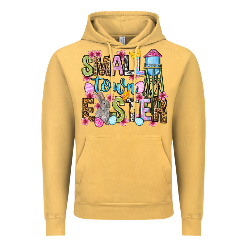 Easter Day Small Town Easter Vintage Hoodie by OliviaCreatesArt | Teevron