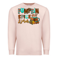 Pale Pink pumpkin spice and jesus Premium Sweatshirt - AdoDesignShop