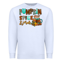 White pumpkin spice and jesus Premium Sweatshirt - AdoDesignShop