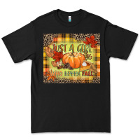 Black Just a girl who loves Fall Premium Tee - NancyCooperArtShop