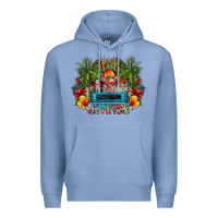 Colony Blue Summer Premium Hoodie - CowhideDigitalArt