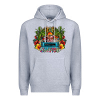 Heather Grey Summer Premium Hoodie - CowhideDigitalArt