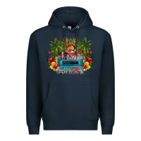 Navy Summer Premium Hoodie - CowhideDigitalArt
