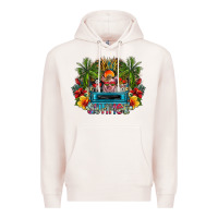 Pale Pink Summer Premium Hoodie - CowhideDigitalArt