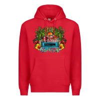 Red Summer Premium Hoodie - CowhideDigitalArt