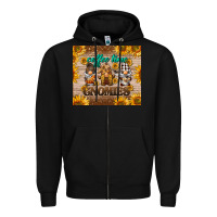 Black coffee time gnomies Zipper Hoodie - BarkalooDesign