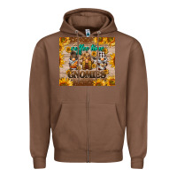 Chestnut coffee time gnomies Zipper Hoodie - BarkalooDesign