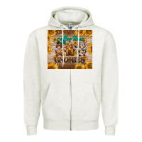 Oatmeal Heather coffee time gnomies Zipper Hoodie - BarkalooDesign