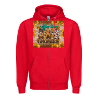 Red coffee time gnomies Zipper Hoodie - BarkalooDesign