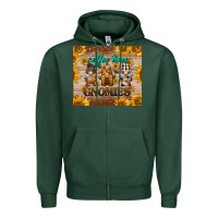Sports Green coffee time gnomies Zipper Hoodie - BarkalooDesign