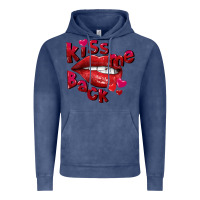 Vintage Denim Kiss me back Valentine's Day Vintage Hoodie - FaDigitalArtStudio