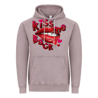 Vintage Zinc Kiss me back Valentine's Day Vintage Hoodie - FaDigitalArtStudio