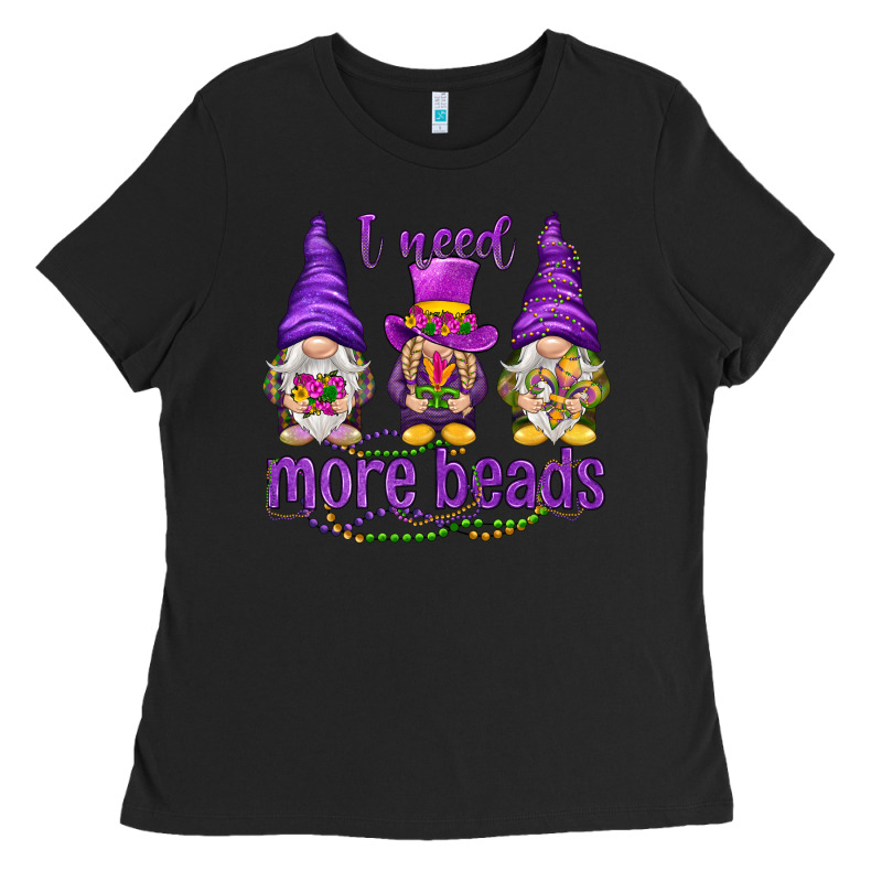I Need More Beads With Gnomies Ladies Tee by HowdyJamesFarm | Teevron