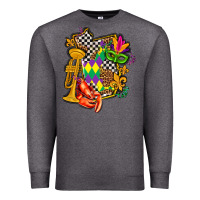 Charcoal Heather mississippi map mardi gras Premium Sweatshirt - AdoDesignShop