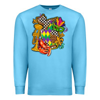 Ocean Blue mississippi map mardi gras Premium Sweatshirt - AdoDesignShop