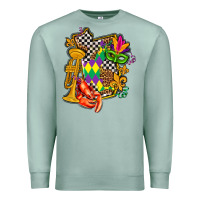 Seafoam mississippi map mardi gras Premium Sweatshirt - AdoDesignShop
