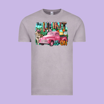 The Hunt Is On Easter Day Vintage Tee Designed By Cowgirlartshop