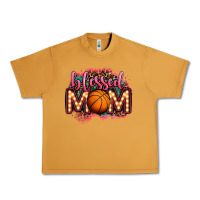 Blessed Basketball Mom Lightbulb Letters Urban Heavy Tee | Teevron