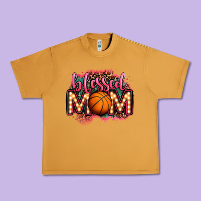 Blessed Basketball Mom Lightbulb Letters Urban Heavy Tee Designed By Oliviacreatesart