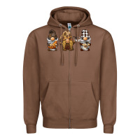Chestnut coffee gnomes Zipper Hoodie - BarkalooDesign