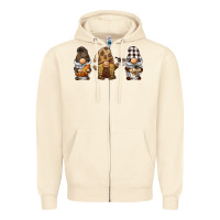 Sandshell coffee gnomes Zipper Hoodie - BarkalooDesign