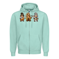 Seafoam coffee gnomes Zipper Hoodie - BarkalooDesign