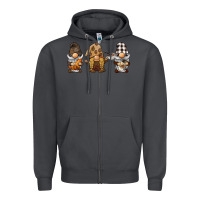 Smoke coffee gnomes Zipper Hoodie - BarkalooDesign