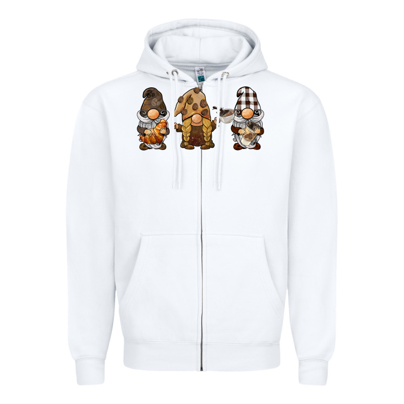 Coffee Gnomes Zipper Hoodie by BarkalooDesign | Teevron