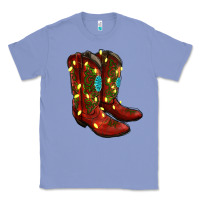 Colony Blue Western Christmas Boots Classic Tee - RanaPortraitStore