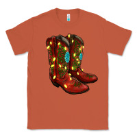 Copper Western Christmas Boots Classic Tee - RanaPortraitStore
