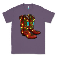 Lavender Western Christmas Boots Classic Tee - RanaPortraitStore