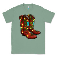 Sage Western Christmas Boots Classic Tee - RanaPortraitStore
