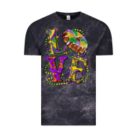 Cloud Black mardi gras love with king cake Vintage Tee - RanaPortraitStore