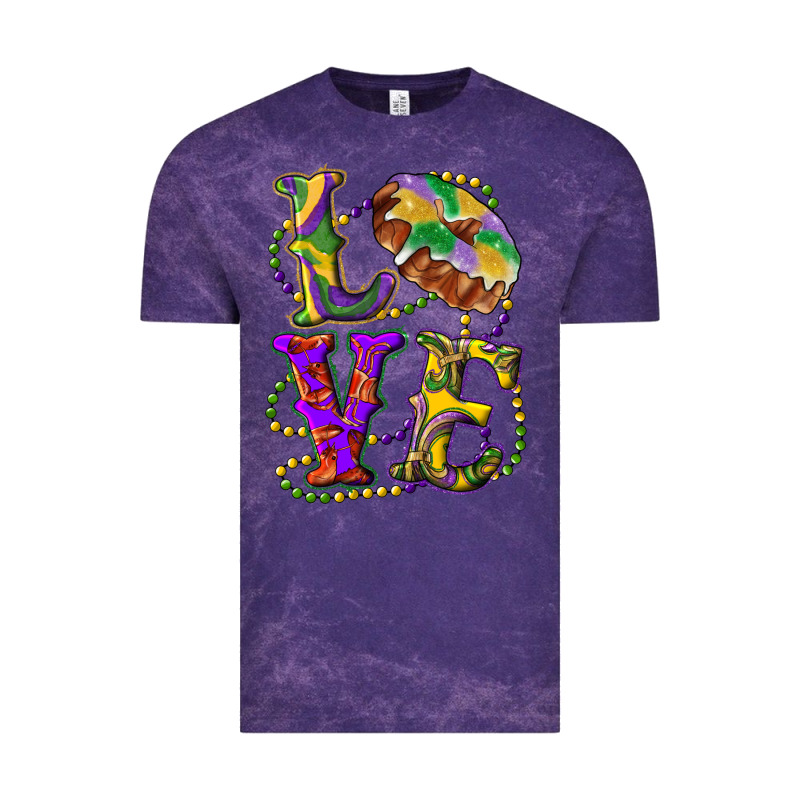 Mardi Gras Love With King Cake Vintage Tee by RanaPortraitStore | Teevron