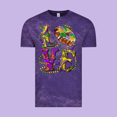 Mardi Gras Love With King Cake Vintage Tee Designed By Ranaportraitstore